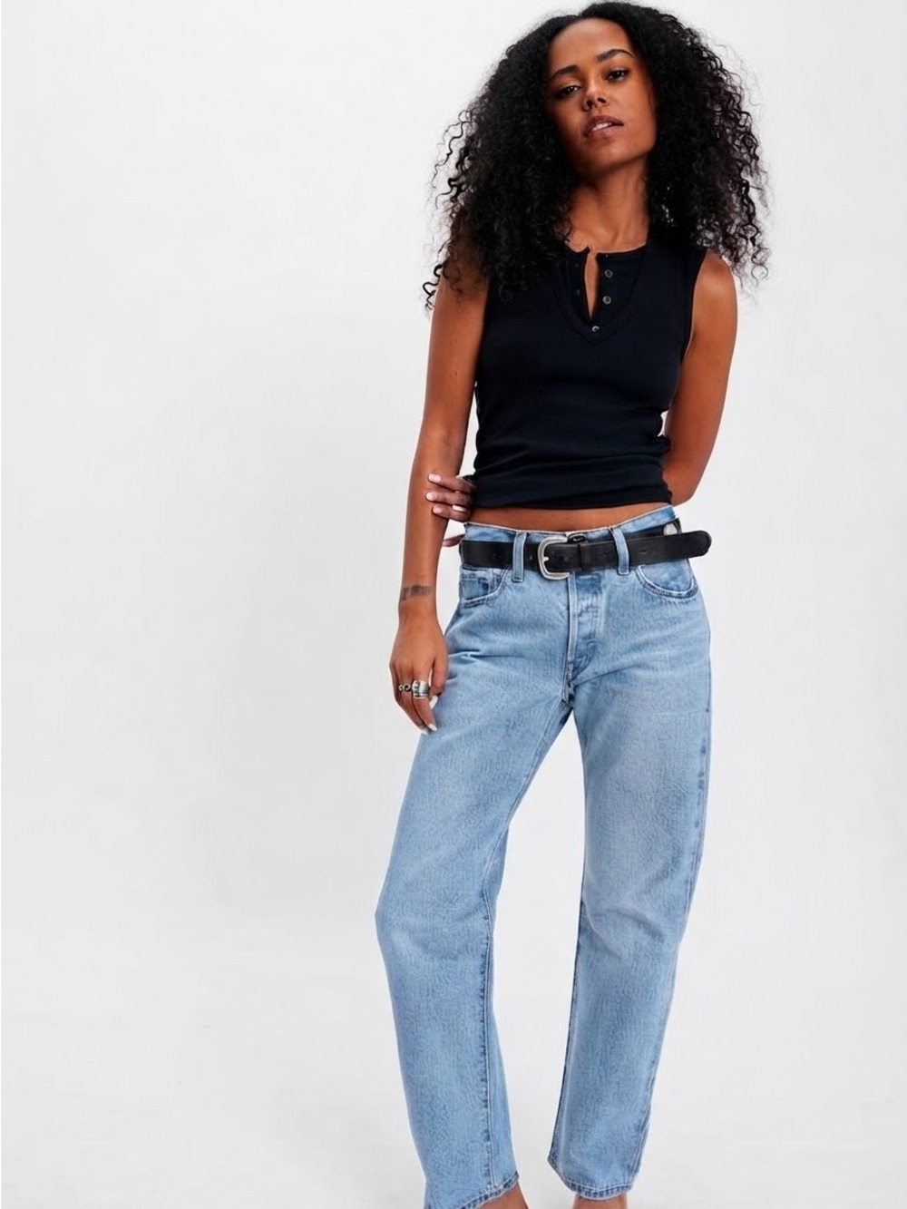 Levi's 501 Vintage 90s Light Wash Mid Rise Denim Jeans Size 28 x 30